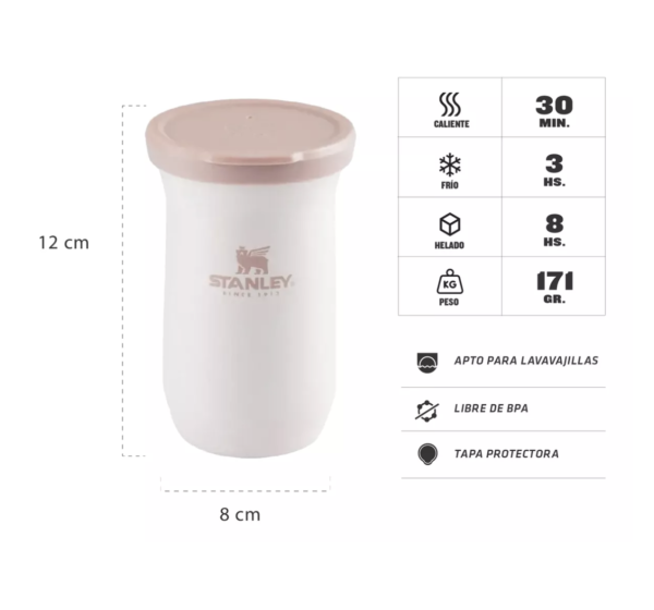 Mate Stanley Terere Acero - 200 ml - Imagen 4